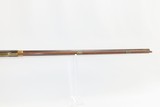 JAMES BOWN PITTSBURG Made Antique PENNSYLVANIA Half Stock LONG RIFLE .40 Made Circa the late 1840s to early 1850s - 10 of 21