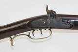 JAMES BOWN PITTSBURG Made Antique PENNSYLVANIA Half Stock LONG RIFLE .40 Made Circa the late 1840s to early 1850s - 4 of 21