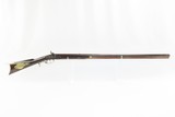 JAMES BOWN PITTSBURG Made Antique PENNSYLVANIA Half Stock LONG RIFLE .40 Made Circa the late 1840s to early 1850s - 2 of 21