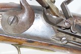 Antique DUTCH/BELGIAN Sea Service .69 Caliber FLINTLOCK Military Pistol .69 Caliber Naval Pistol Made Circa 1830s in Liege - 5 of 18