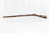 OHIO Rifle by MARTIN PRILLAMAN of CLAY COUNTY Antique .41 Cal. LONG RIFLE SIGNED, INLAID, and ENGRAVED Plains Rifle - 18 of 23