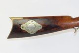 OHIO Rifle by MARTIN PRILLAMAN of CLAY COUNTY Antique .41 Cal. LONG RIFLE SIGNED, INLAID, and ENGRAVED Plains Rifle - 3 of 23