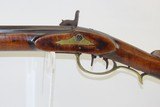 OHIO Rifle by MARTIN PRILLAMAN of CLAY COUNTY Antique .41 Cal. LONG RIFLE SIGNED, INLAID, and ENGRAVED Plains Rifle - 20 of 23