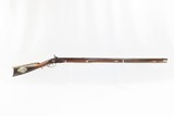 OHIO Rifle by MARTIN PRILLAMAN of CLAY COUNTY Antique .41 Cal. LONG RIFLE SIGNED, INLAID, and ENGRAVED Plains Rifle - 2 of 23