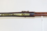 J.D. SHROCK of GOSHEN, INDIANA Antique LONG RIFLE Brass Stag Patchbox c1852 Ohio Squirrel Rifle from the 1850s! - 7 of 19