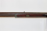 J.D. SHROCK of GOSHEN, INDIANA Antique LONG RIFLE Brass Stag Patchbox c1852 Ohio Squirrel Rifle from the 1850s! - 16 of 19