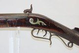 J.D. SHROCK of GOSHEN, INDIANA Antique LONG RIFLE Brass Stag Patchbox c1852 Ohio Squirrel Rifle from the 1850s! - 15 of 19