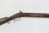 J.D. SHROCK of GOSHEN, INDIANA Antique LONG RIFLE Brass Stag Patchbox c1852 Ohio Squirrel Rifle from the 1850s! - 1 of 19