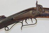 J.D. SHROCK of GOSHEN, INDIANA Antique LONG RIFLE Brass Stag Patchbox c1852 Ohio Squirrel Rifle from the 1850s! - 4 of 19