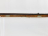 Antique KENTUCKY Long Rifle STRIPED MAPLE Full-Stock 41 Caliber POWDER HORN Quintessential Frontier Rifle! - 17 of 21