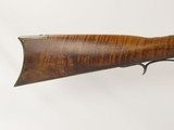 Antique KENTUCKY Long Rifle STRIPED MAPLE Full-Stock 41 Caliber POWDER HORN Quintessential Frontier Rifle! - 2 of 21