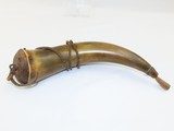 Antique KENTUCKY Long Rifle STRIPED MAPLE Full-Stock 41 Caliber POWDER HORN Quintessential Frontier Rifle! - 21 of 21