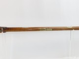 Antique KENTUCKY Long Rifle STRIPED MAPLE Full-Stock 41 Caliber POWDER HORN Quintessential Frontier Rifle! - 9 of 21