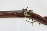 1860s NEW YORK Antique LONG RIFLE Octagonal Barrel Peep Sight Set Triggers Quintessential Pioneer Rifle! - 13 of 16