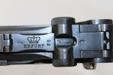 WORLD WAR I Dated German ERFURT 1918 Luger Pistol - 10 of 22
