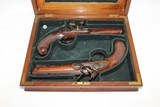 Antique PAIR of BARNETT FLINTLOCK Belt Pistols - 2 of 25