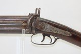 Antique AMERICAN Back Action Percussion OVER/UNDER COMBINATION Rifle/Shotgun Great Hunting Gun for the American Frontier with “GOULCHER” Marked Lock - 4 of 20