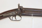 Antique AMERICAN Back Action Percussion OVER/UNDER COMBINATION Rifle/Shotgun Great Hunting Gun for the American Frontier with “GOULCHER” Marked Lock - 17 of 20