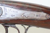 Antique AMERICAN Back Action Percussion OVER/UNDER COMBINATION Rifle/Shotgun Great Hunting Gun for the American Frontier with “GOULCHER” Marked Lock - 6 of 20
