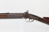 Antique AMERICAN Back Action Percussion OVER/UNDER COMBINATION Rifle/Shotgun Great Hunting Gun for the American Frontier with “GOULCHER” Marked Lock - 1 of 20