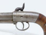 Antique 1850s BLUNT & SYMS Percussion New York SIDEHAMMER BELT Pistol
Mid-19th Century Single Shot Self-Defense Pistol - 13 of 15