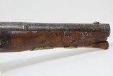 ENGRAVED 18th Century FRENCH Antique FLINTLOCK .48 Caliber Pistol Belt-Sized Pistol from the European Continent - 4 of 15