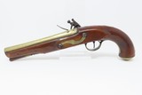 LATE 1700s Antique KETLAND & Co. BRASS BARELED FLINTLOCK Pistol Turn of the Century Officer’s Flintlock Belt Pistol! - 15 of 18