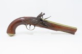 LATE 1700s Antique KETLAND & Co. BRASS BARELED FLINTLOCK Pistol Turn of the Century Officer’s Flintlock Belt Pistol! - 2 of 18