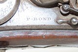 Antique “P. BOND” Marked BRITISH .62 Caliber Big Bore FLINTLOCK Belt Pistol British Flintlock Pistol for Early 19th Century - 5 of 16