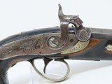 ENGRAVED Antique JOHN WURFFLEIN “PHILADELPHIA DERINGER” Percussion Pistol Period & Quality Copy of Henry Deringer’s Famous Pistol - 4 of 16