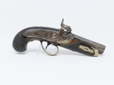 ENGRAVED Antique JOHN WURFFLEIN “PHILADELPHIA DERINGER” Percussion Pistol Period & Quality Copy of Henry Deringer’s Famous Pistol - 2 of 16
