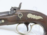 ENGRAVED Antique PEANUT Sized “PHILADELPHIA DERINGER” Percussion Pistol Period & Quality Copy of Henry Deringer’s Famous Pistol - 14 of 15