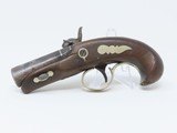 ENGRAVED Antique PEANUT Sized “PHILADELPHIA DERINGER” Percussion Pistol Period & Quality Copy of Henry Deringer’s Famous Pistol - 12 of 15