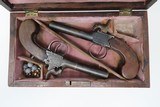 PAIR of SPENCER Antique BOXLOCK Single Shot .41 Caliber PERCUSSION Pistols London Made Mid-1800s Self Defense Pocket / Muff Pistols! - 2 of 25