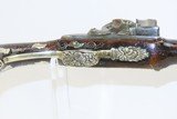 ORNATE Antique MEDITERANEAN Flintlock MILITARY Pistol Carved Engraved 1700s 1800s Late-18th / Early 19th Century Pistol - 8 of 17