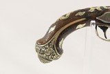 ORNATE Antique MEDITERANEAN Flintlock MILITARY Pistol Carved Engraved 1700s 1800s Late-18th / Early 19th Century Pistol - 3 of 17