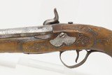 ENGRAVED and SILVER INLAID Antique RUSSIAN Percussion .54 Cal. BELT Pistol Handsome Big Bore “MANSTOPPER” Gentleman’s Pistol - 19 of 20