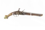 ENGRAVED 1700s EUROPEAN Antique FLINTLOCK .61 Caliber Pistol Italian With Unique Markings and a Beautifully Carved Stock! - 2 of 17