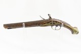 ENGRAVED 1700s EUROPEAN Antique FLINTLOCK .61 Caliber Pistol Italian With Unique Markings and a Beautifully Carved Stock! - 14 of 17