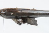 ENGRAVED 1700s EUROPEAN Antique FLINTLOCK .61 Caliber Pistol Italian With Unique Markings and a Beautifully Carved Stock! - 11 of 17
