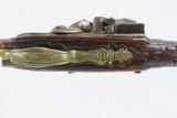 ENGRAVED 1700s EUROPEAN Antique FLINTLOCK .61 Caliber Pistol Italian With Unique Markings and a Beautifully Carved Stock! - 7 of 17