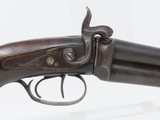 Antique ENGRAVED & CARVED Double Barrel OVER/UNDER PERCUSSION Pistol
Nice Mid-19th Century Self-Defense Pistol - 15 of 16