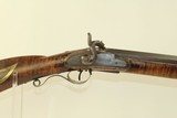 SHORT Antique HALF STOCK .51 Caliber PLAINS Musket With Unique “Eagle” Patch Box & G. Goulcher Lock - 2 of 22