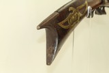 SHORT Antique HALF STOCK .51 Caliber PLAINS Musket With Unique “Eagle” Patch Box & G. Goulcher Lock - 9 of 22