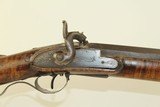 SHORT Antique HALF STOCK .51 Caliber PLAINS Musket With Unique “Eagle” Patch Box & G. Goulcher Lock - 5 of 22