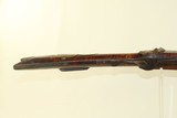 SHORT Antique HALF STOCK .51 Caliber PLAINS Musket With Unique “Eagle” Patch Box & G. Goulcher Lock - 15 of 22