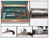 BRACE of Antique Cased W. BOND FLINTLOCK Pistols - 1 of 25