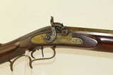 OHIO Antique VANTREES .58 Caliber LONG RIFLE JF VANTREES with “EAGLE GUN FACTORY” Lock - 5 of 23