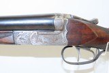 ENGRAVED Belgian 12 Gauge Double Barrel SxS HAMMERLESS Shotgun C&R By The Liege United Arms Co. LTD - 4 of 24