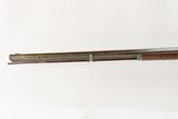 JOHN BARD INDIANA LONG RIFLE Antique .38 Caliber Half Stock PERCUSSION 1860 1860s Percussion Plains Rifle From Brazil, IN! - 18 of 18
